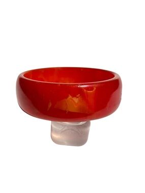 Genuine Vintage Heavily Marbled Bakelite Bangle Bracelet